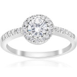 Enhance Your Love Story with Yaffie White Gold Diamond Halo Ring