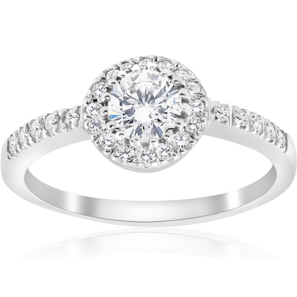 Enhance Your Love Story with Yaffie White Gold Diamond Halo Ring