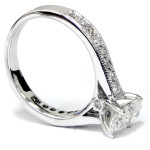 Vintage Oval Diamond Engagement Ring: Yaffie White Gold with 1.3 ct TDW & Vintage Accents