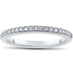 Eco-Friendly Yaffie White Gold 1 1/4 ct Round 3-Stone Diamond Engagement Ring with Matching Wedding Band - All Lab Grown