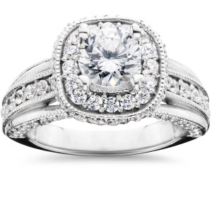Elevate Your Love Story with Yaffie Cushion Halo Diamond Ring