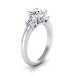 IGI-certified Yaffie 3-Stone Engagement Ring with 1 1/4ct TDW White Gold Diamonds