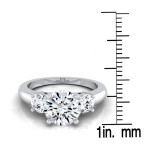 IGI-certified Yaffie 3-Stone Engagement Ring with 1 1/4ct TDW White Gold Diamonds