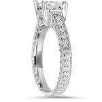 Vintage Princess Cut Diamond Ring with Enhanced Clarity in 1 1/4ct White Gold - Yaffie