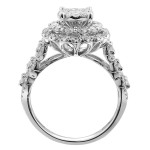 Radiant White Diamond Engagement Ring with 1 1/4ct. TDW by Yaffie in White Gold
