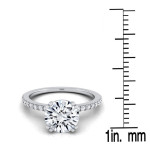 Petite Split Prong Diamond Ring with 1 1/6ct TDW in IGI-certified white gold by Yaffie - simply a classic!