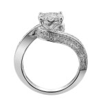 Dazzling Yaffie White Gold Ring with 1 1/8 Carat TDW White Diamonds