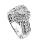 Engage in Beauty with Yaffie 1.4ct White Gold Diamond Ring