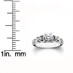 Vintage Diamond Engagement Ring with 1/2ct TDW in Yaffie White Gold