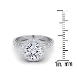 Dazzling Yaffie 1.6ct White Diamond Engagement Ring in White Gold
