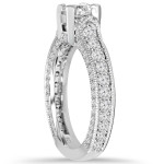 Elegant & Timeless: Vintage Yaffie White Gold Engagement Ring with 1 5/8 ct. TDW Diamonds