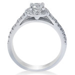 Yaffie 1 ct TDW Diamond Bridal Ring Set in White Gold