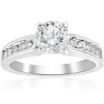 White Gold Diamond Engagement Ring - Stunning 1ct TDW by Yaffie