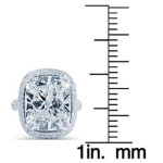Diamond Halo Ring - Yaffie White Gold with 11 2/5ctTDW