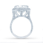 Diamond Halo Ring - Yaffie White Gold with 11 2/5ctTDW