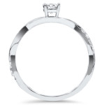 Sparkling White Gold Diamond Infinity Engagement Ring - 0.5ct TDW