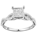 Elegant 1/2ct TDW Diamond Ring in Yaffie White Gold