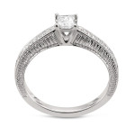 White Gold Diamond Ring w/ Princess-cut 1/2ct Total Weight