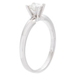Say Yes to Royalty: Yaffie 1/3 ct Princess Solitaire White Gold Ring