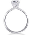 Stunning Yaffie White Gold Diamond Solitaire Engagement Ring - 1ct TDW and Clarity Enhanced