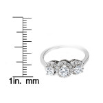 3-Stone Engagement Ring with 1ct TDW White Gold Diamonds by Yaffie