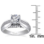 Designer Engagement Ring with 1ct TDW White Gold Diamonds by Yaffie