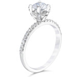 Sparkle in Love: Yaffie White Gold Halo Diamond Ring