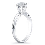 White Diamond Solitaire Ring: Yaffie White Gold 1t TDW