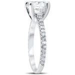 White Gold Engagement Ring with Brilliant Solitaire Diamond, 2.33 Carat