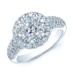 Dazzling Yaffie Bridal Ring with 2 1/3ct TDW Diamonds in White Gold