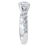 Engagement Ring with Clarity Enhanced 2CT TDW Diamonds in Yaffie White Gold