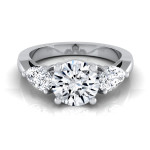 Sparkling Yaffie 2ct TDW Diamond White Gold Engagement Ring with 3 Stones