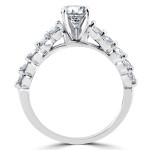 2ct TDW Diamond Engagement Wedding Ring Set in Yaffie Chic White Gold