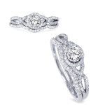 Elevate Your Love Story: Yaffie White Gold Infinity Diamond Ring Set