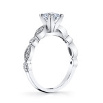 Vintage 3/4ct TDW Diamond Engagement Ring in Yaffie White Gold