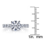 Radiant Yaffie White Gold Diamond Ring with 4.6ct TDW Solitaire