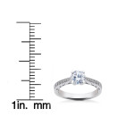 Vintage Style Eco-Friendly Lab-Grown Diamond Engagement Ring in 5/8 ct White Gold by Yaffie