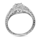 Vintage Antique Engagement Ring with 5/8ct TDW Diamonds in Yaffie White Gold