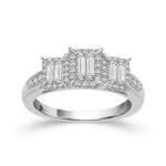 Diamond Delight 5/8ct TDW White Gold Ring by Yaffie