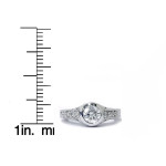 Vintage Engagement Ring with 5/8ct TDW Diamond in Yaffie White Gold
