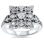 Vintage Diamond Anniversary Ring, Yaffie White Gold, 5/8ct TDW