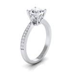 Yaffie 5/8ct TDW White Diamond Engagement Ring in White Gold.
