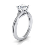 Yaffie IGI-certified 1ct TDW Princess-cut Diamond Solitaire Ring in White Gold for Engagement