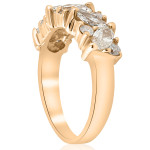 Yaffie Gold Marquise Diamond Anniversary Ring - 1.5 ct TDW