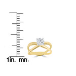 Golden Yaffie: 1ct Enhanced Clarity Solitaire Diamond Engagement Ring