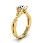 Yaffie Gold Trellis Basket Solitaire: A Sparkling 1/2ct Diamond Engagement Ring