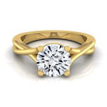 Yaffie Gold Trellis Basket Solitaire: A Sparkling 1/2ct Diamond Engagement Ring