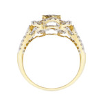 Gold Fashion Ring with 1/5ct of Sparkling Diamonds by Yaffie.