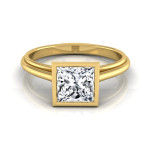 Royally Chic: Yaffie Gold IGI-Certified 1ct Princess Cut Diamond Solitaire Engagement Ring