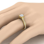 Yaffie Regal Princess-cut Diamond Engagement Ring - IGI Certified, 1 1/3ct TDW
